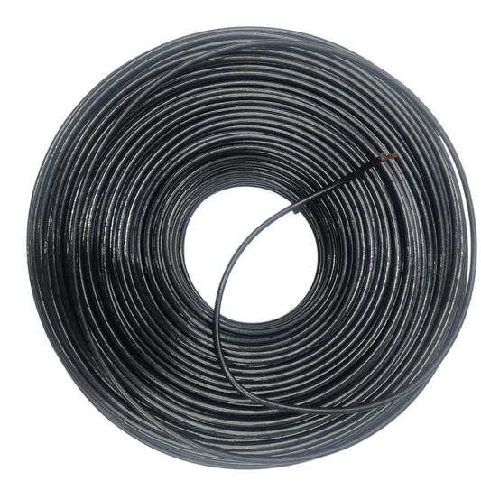 Omega THHN 12 AWG black wire 150 meters rolled for durable electrical connections