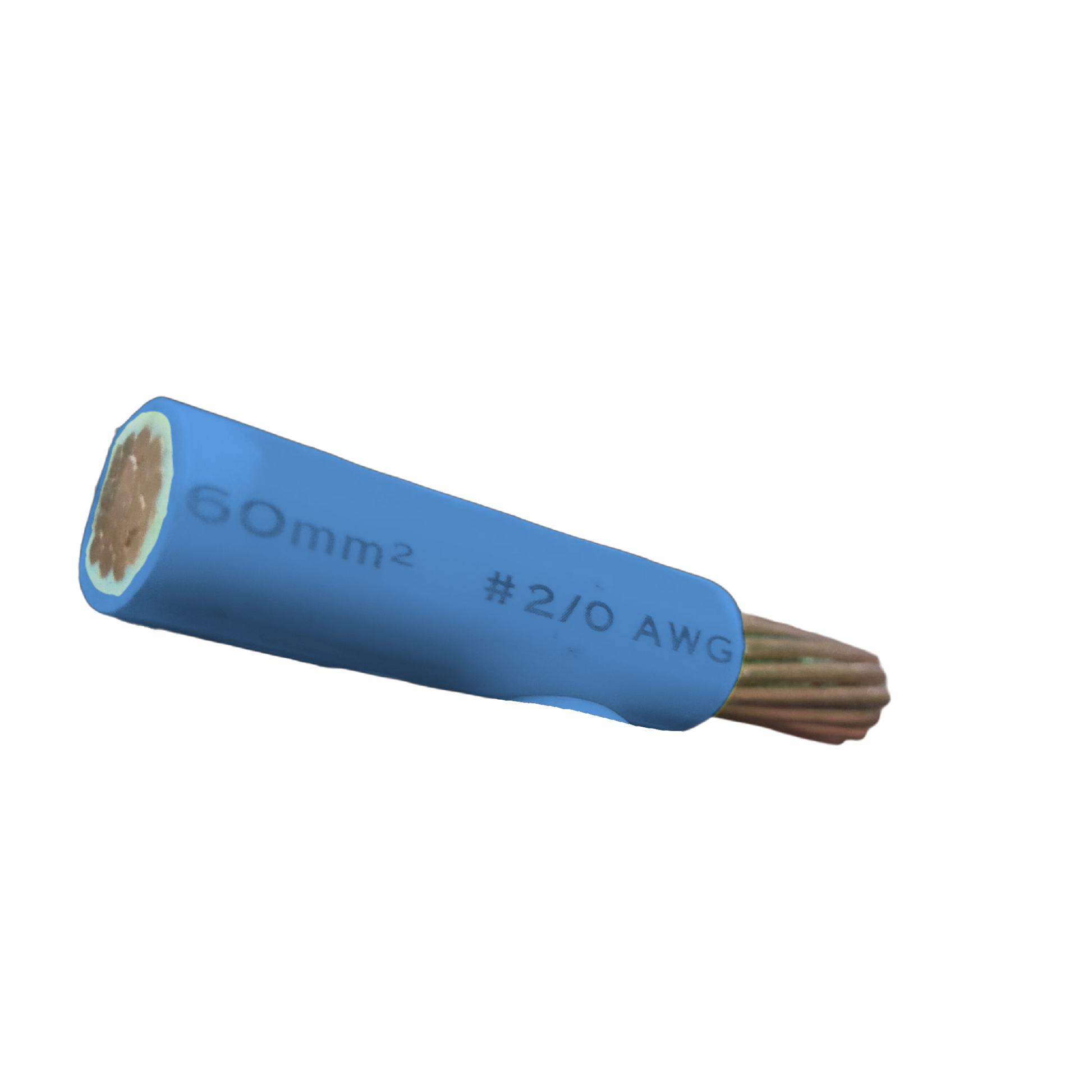 Royu THHN wire 60mm blue, durable insulation for electrical installations and construction projects