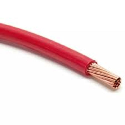 Phelps Dodge THHN AWG 14 Stranded Wire Red with copper strands and durable insulation