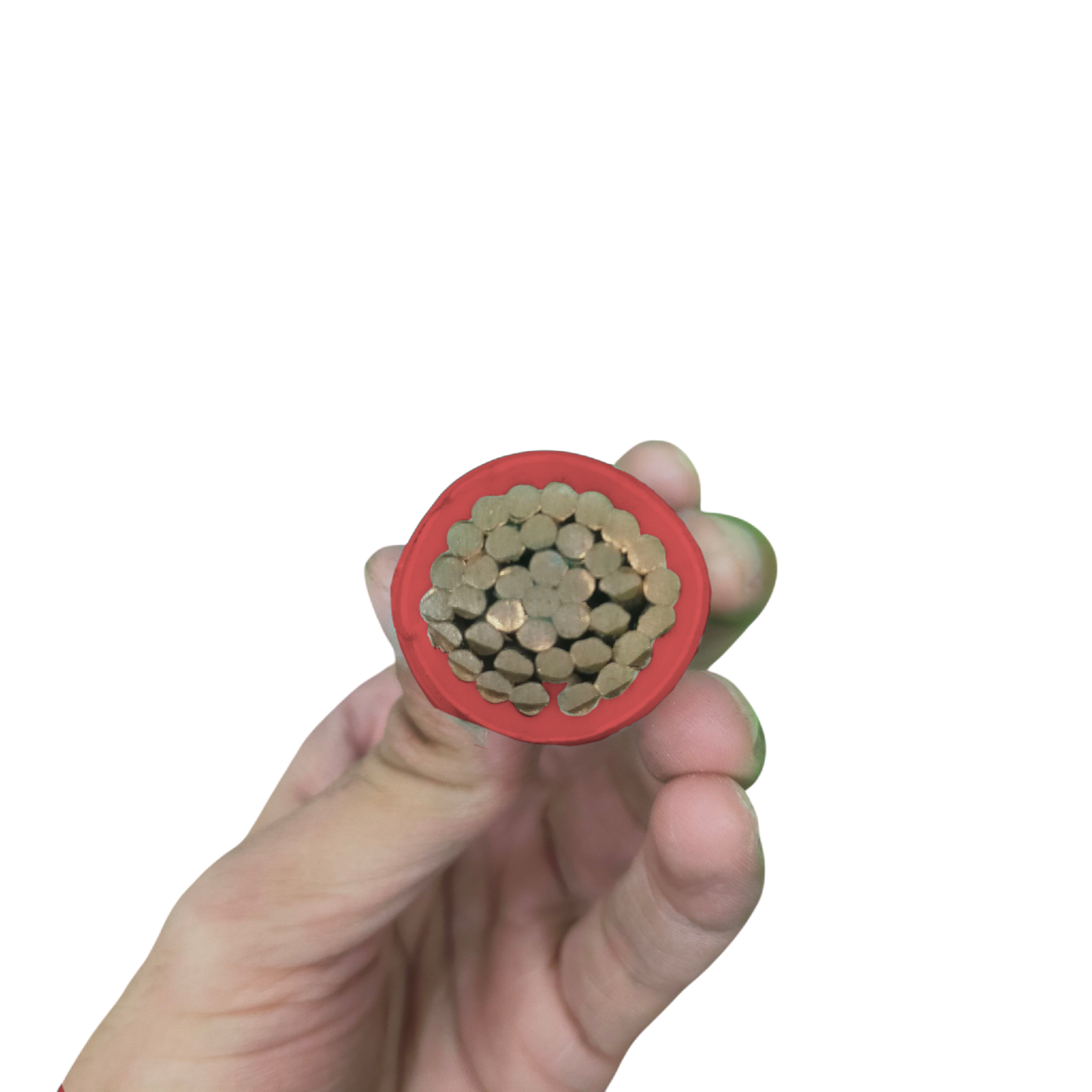 Philflex THHN wire showing cross-section with multiple copper strands for electrical applications