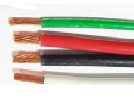 Duraflex THHN wire 10 AWG red per meter - Red electrical wire with copper strands for durability