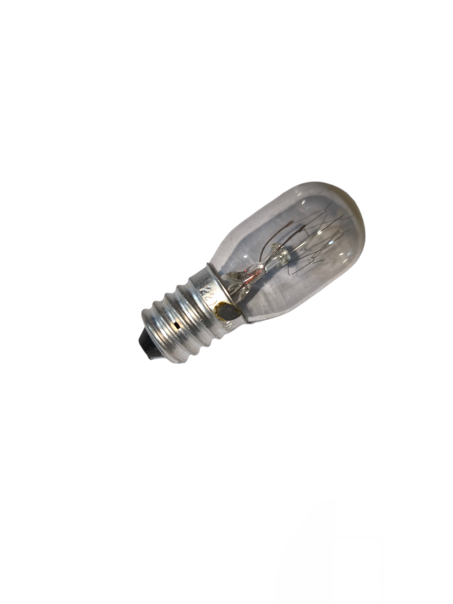 Clear incandescent 15W E14 machine bulb 220V with metal base from China