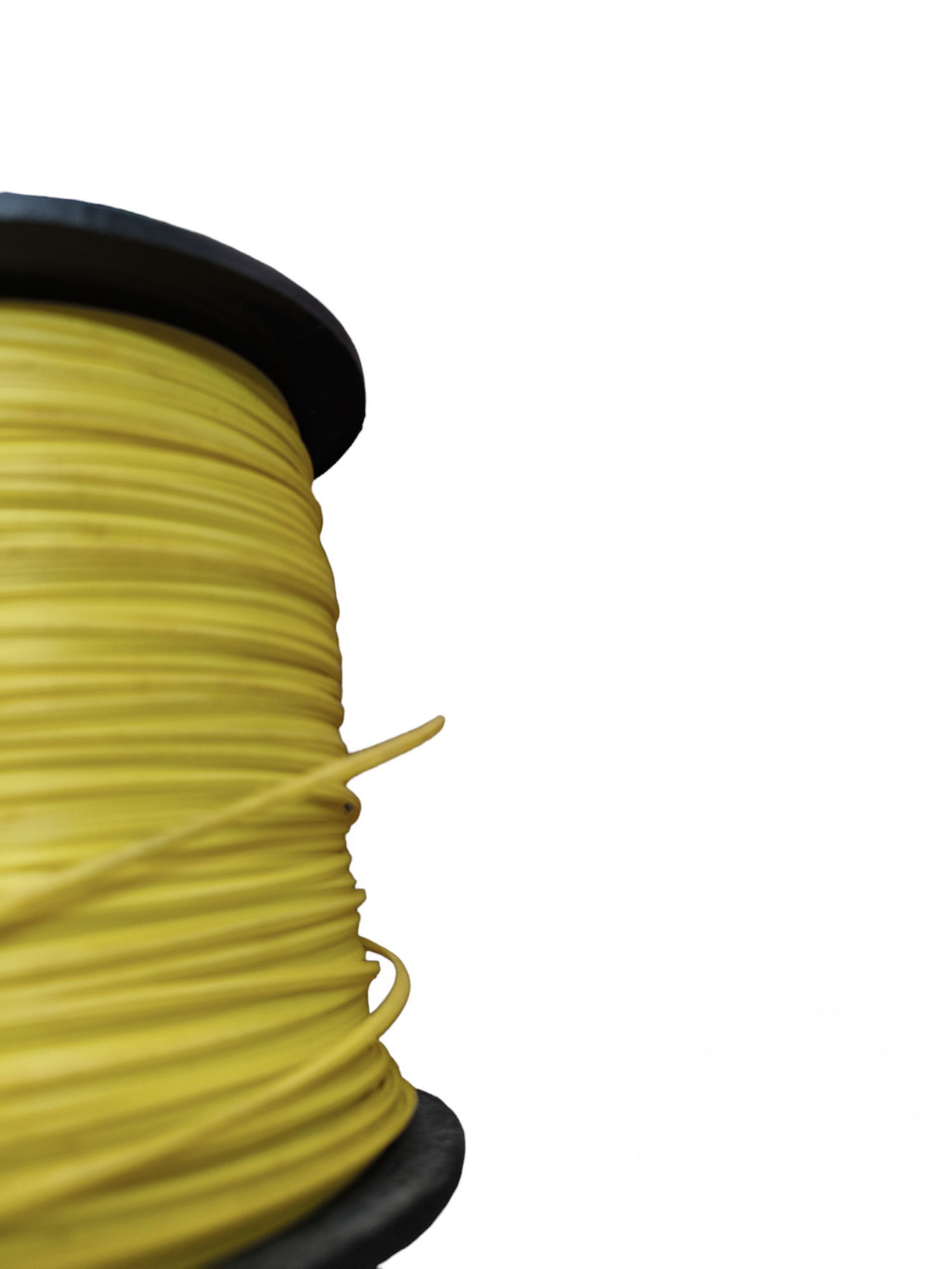 Spool of yellow tie wire per meter used for tarps and tie-downs from China