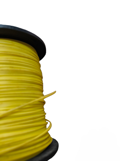 Spool of yellow tie wire per meter used for tarps and tie-downs from China