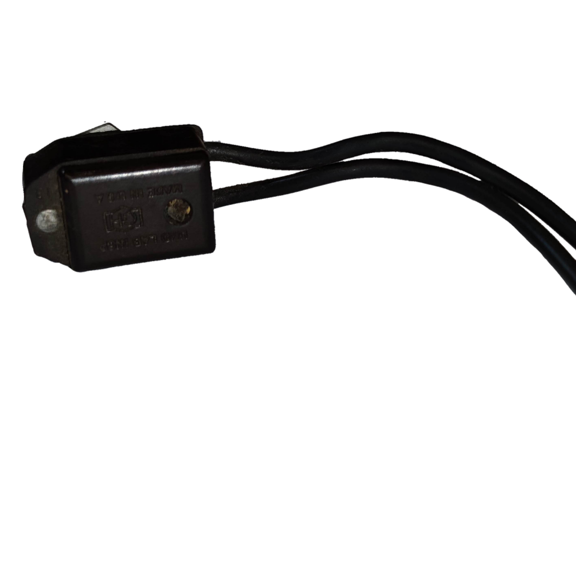 Black Toggle Switch 4A 250V USA with wires for power points and electrical switches