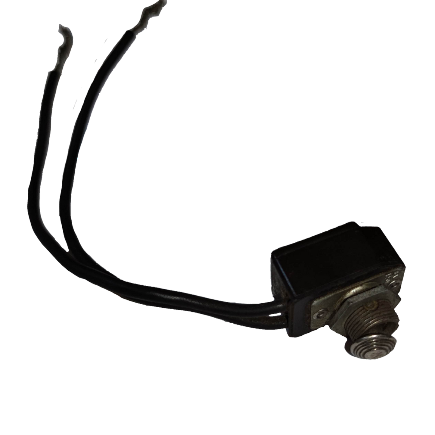 Toggle Switch 4A 250V USA with black casing and attached wires for electrical connections