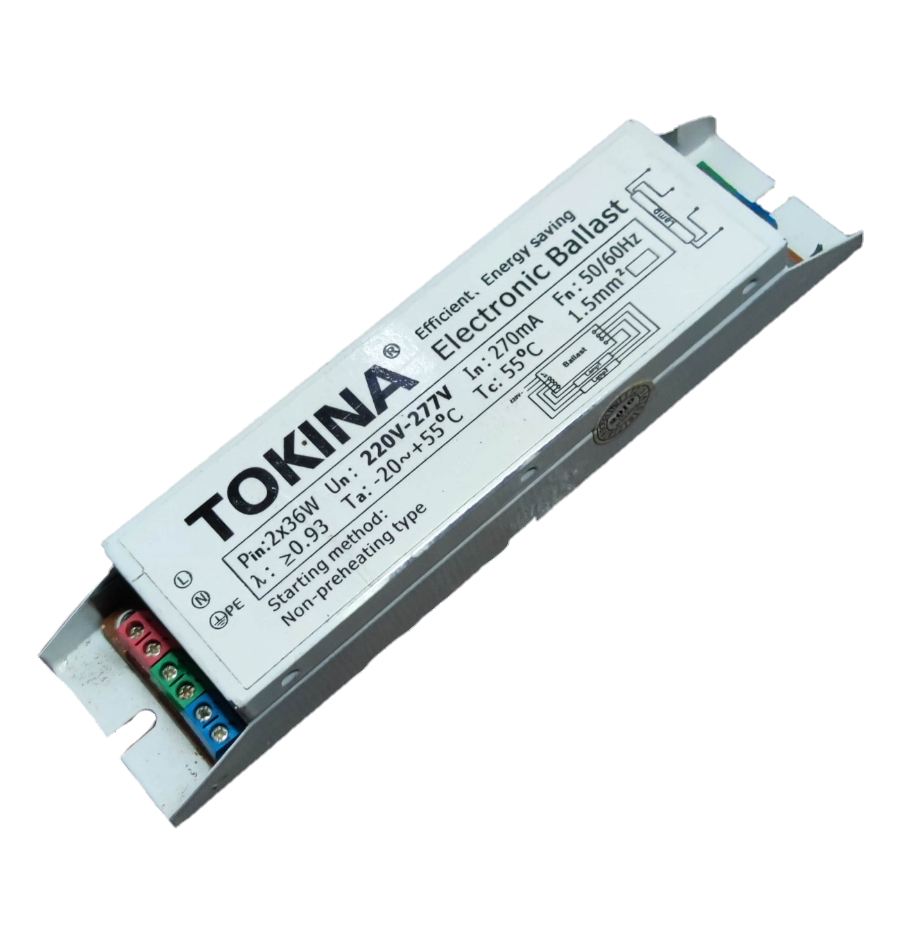 Tokina 2x40W Electronic Ballast 220V energy-saving electrical component for lighting systems
