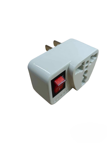 Tokina Universal Adapter With Safety Switch 6A travel adapter with red power switch and multiple plug compatibility