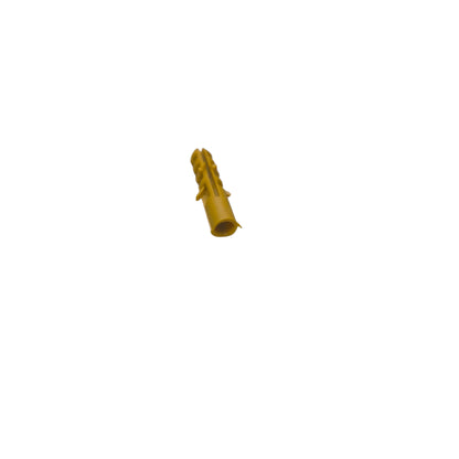 Yellow plastic wall anchor plug Tox 5mm x 2.5cm for masonry and drywall fastenings made in China