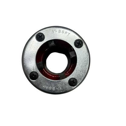 ratchet pipe threader set 1 inch BSPT circular die head with four screws and red center