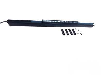 ILLUMIQ TERRA black Track Light 1 Meter 50mm with 24W LED strip and mounting accessories