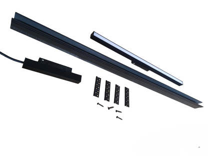 ILLUMIQ TERRA Track Light 220V Cool White 4000K with black mounting rail and installation screws