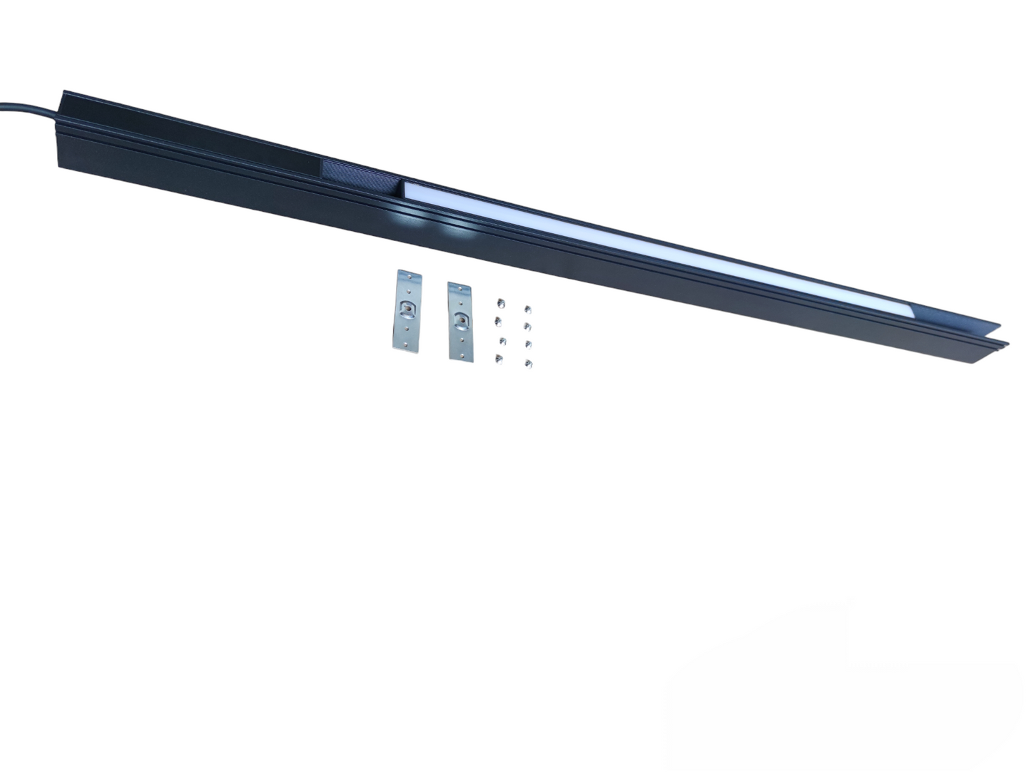 ILLUMIQ TERRA black track light fixture with mounting clips and screws Track Light 220V Cool White 4000K