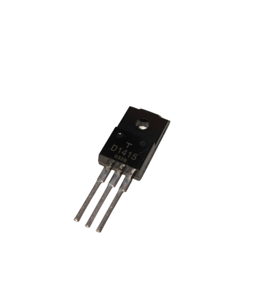 Black electrical transistor D1415 with three metal legs for Transistor Different Kinds applications