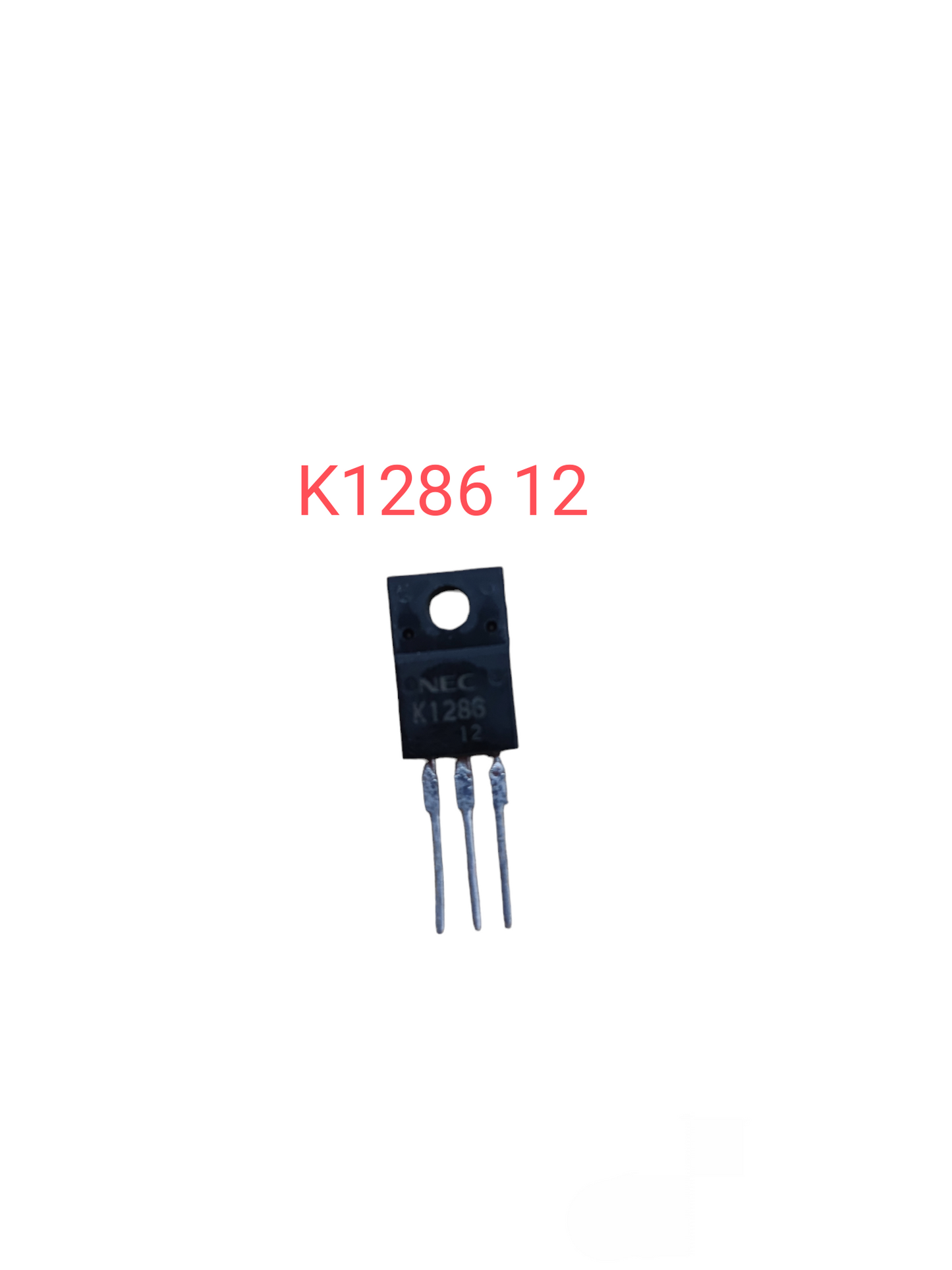 Electrical transistor with three metal leads labeled K1286 12 from Transistor Different Kinds collection