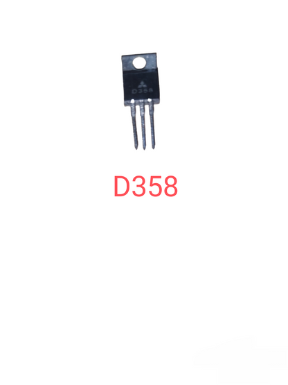 Single D358 transistor from Transistors Different Kind Classic Series electrical circuitry parts