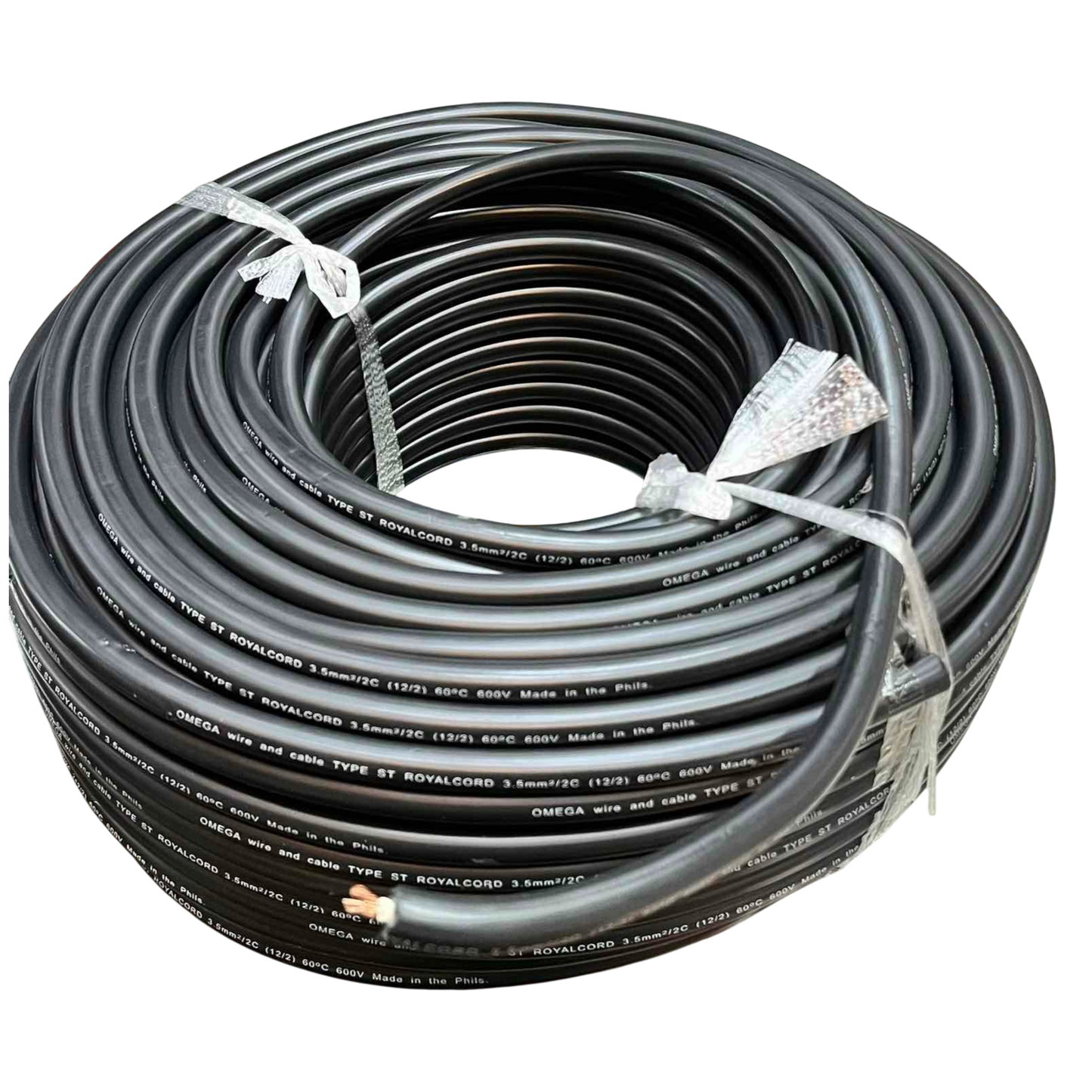 Omega Royal Cord 3.5mm2/2c AWG 12/2 2 Core 75mtrs