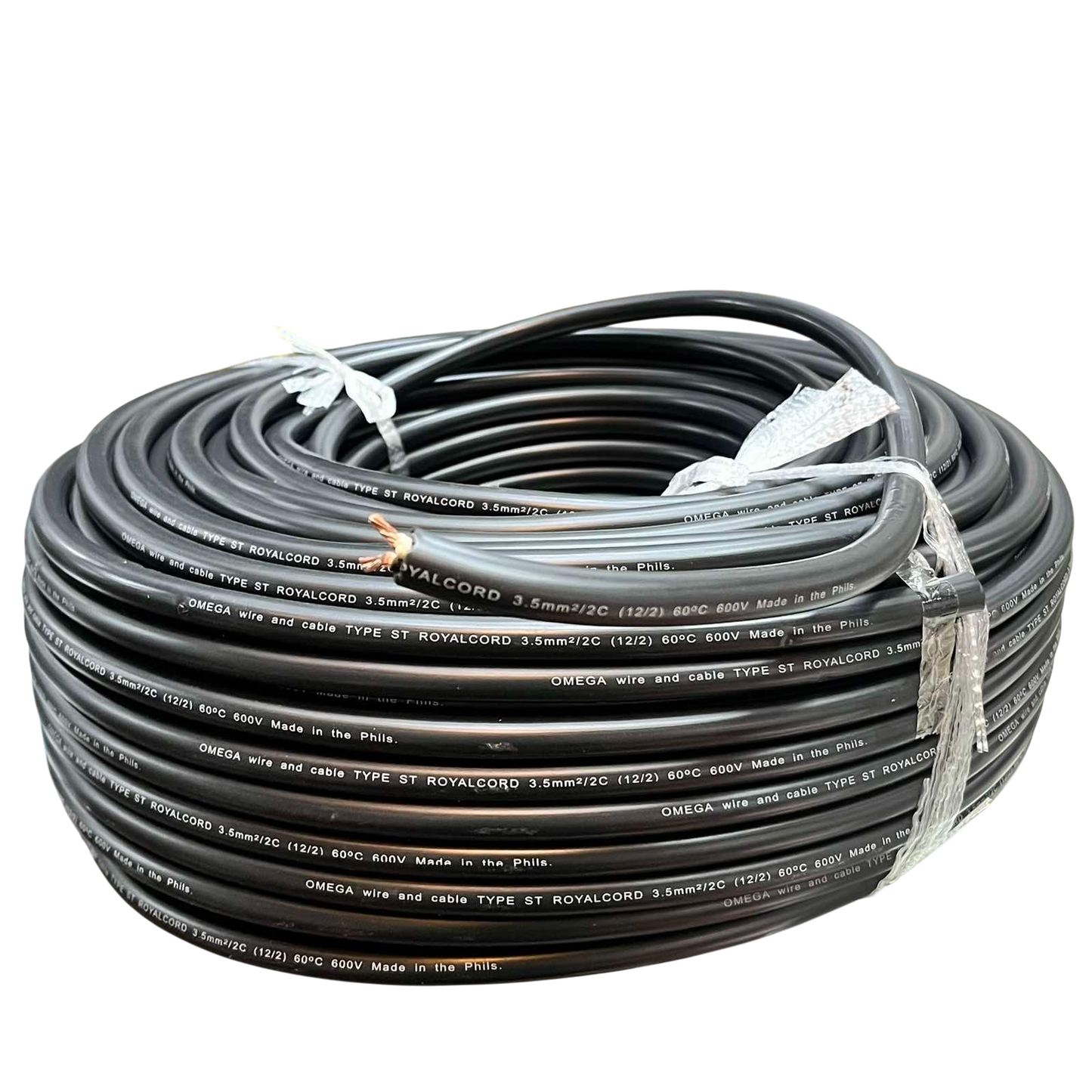 Omega Royal Cord 3.5mm2/2c AWG 12/2 2 Core 75mtrs