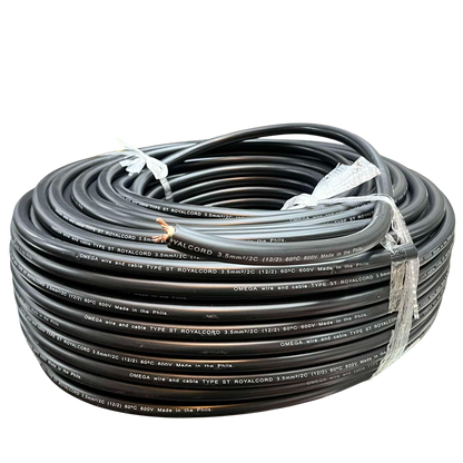 Omega Royal Cord 3.5mm2/2c AWG 12/2 2 Core 75mtrs