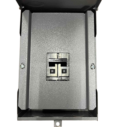 America Nema 3R Panel Board Housing for GE TQC 2 Pole Bolt-on Circuit Breaker