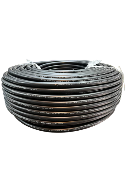 Omega Royal Cord 3.5mm2/2c AWG 12/2 2 Core 75mtrs