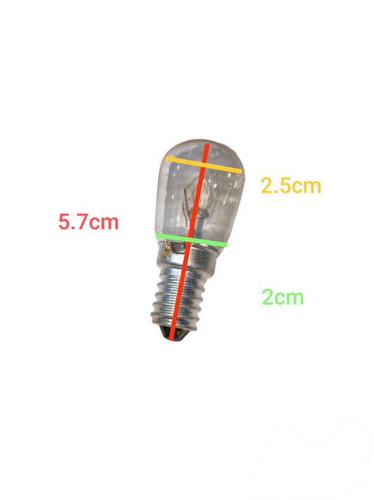 Tungsram 15W Pigmy Bulb E14 220V incandescent bulb with 5.7 cm length and 2.5 cm glass diameter
