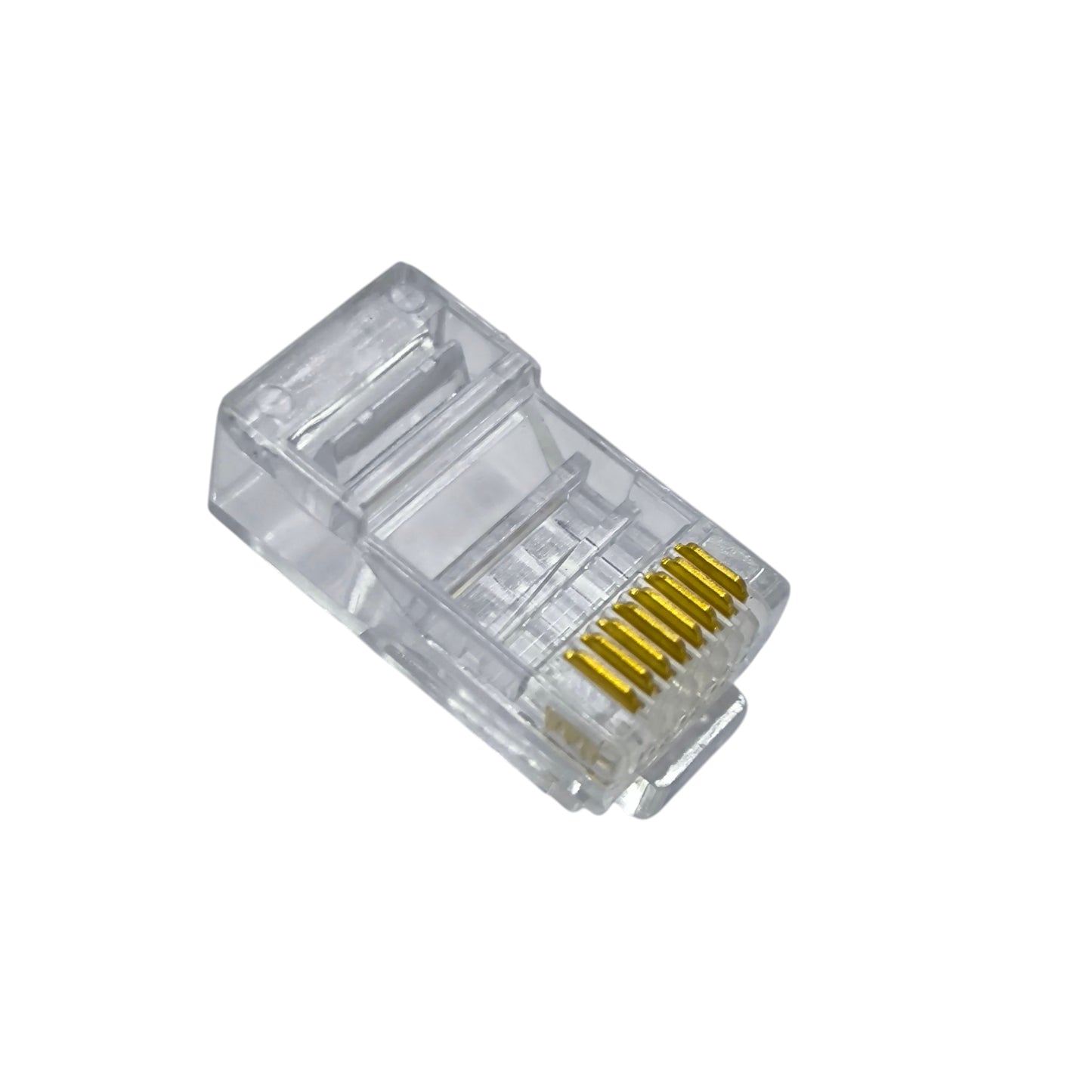 AMP CAT 6E RJ45 plug connector with gold-plated contacts for reliable network connections