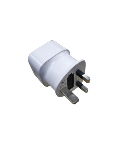 White Type G to Type F adapter for Europe power plug converter from China