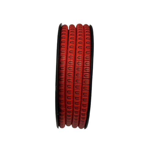 Grippes U Marker Red 2.6mm to 4.2mm 1000pcs cable management markers on a spool