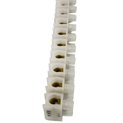 Sassin 100A 12 Pairs PVC Terminal Block white modular screw terminal strip for electrical connections