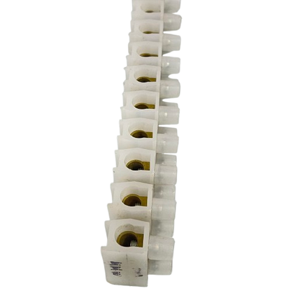 Sassin 100A 12 Pairs PVC Terminal Block white modular screw terminal strip for electrical connections