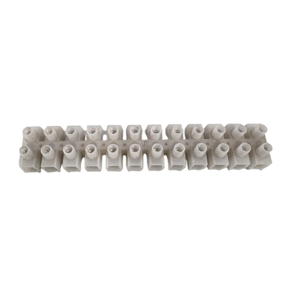 Sassin 100A 12 Pairs PVC Terminal Block white screw terminal strip for electrical safety wiring and panel connections