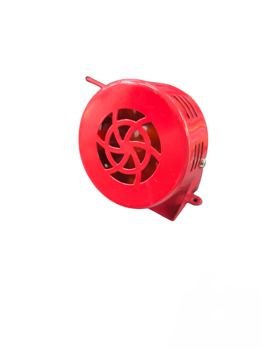 Auspicious red 24V emergency alarm siren for door chimes and bells with compact design