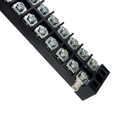 Grippes 25A 12 Pair Terminal Block 600V black plastic screw terminal strip for electrical circuitry