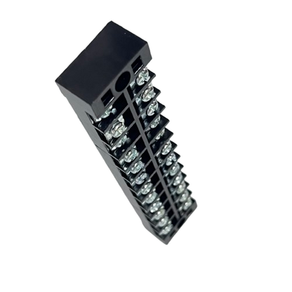 Grippes 25A 12 Pair Terminal Block 600V black plastic screw terminal strip for electrical circuitry parts