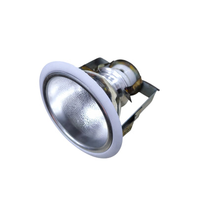 Local recessed LED reflector with white bezel and spring clips 4 inch cut out downlight for ceiling.