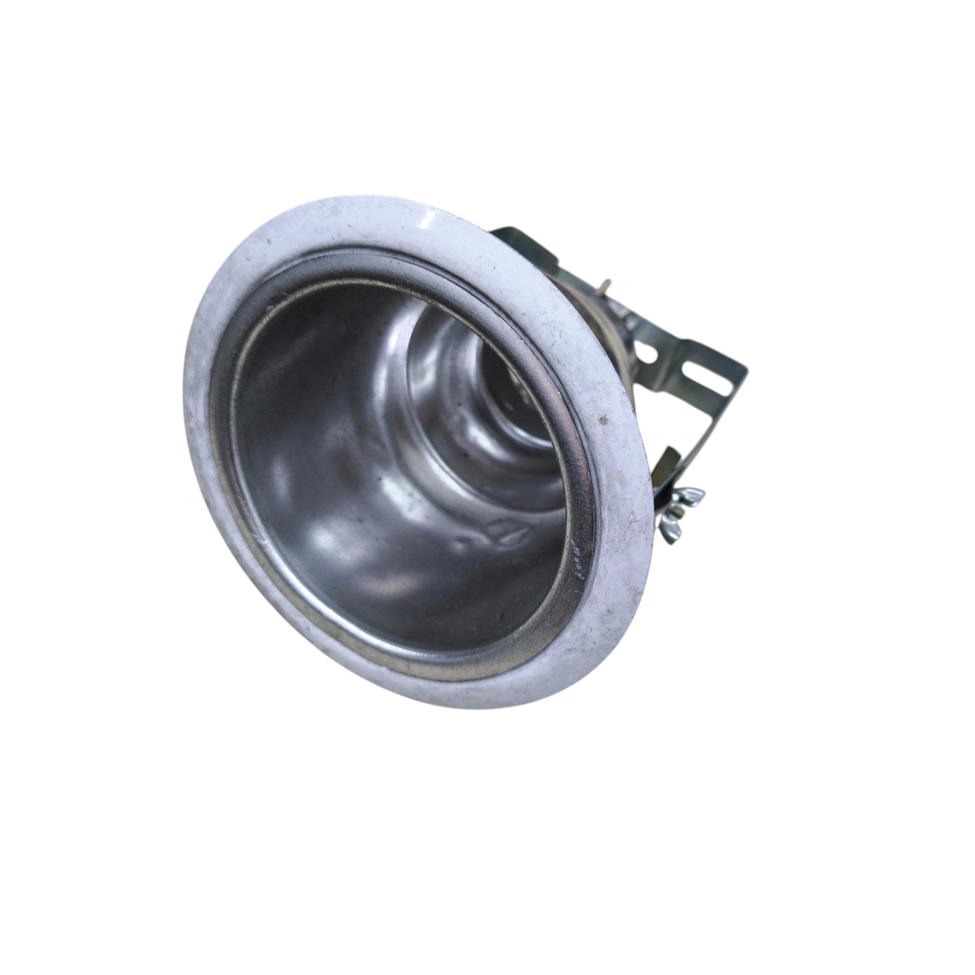 Local recessed ceiling light metal housing with white rim and mounting bracket Downlight Fixture White Boarder G23