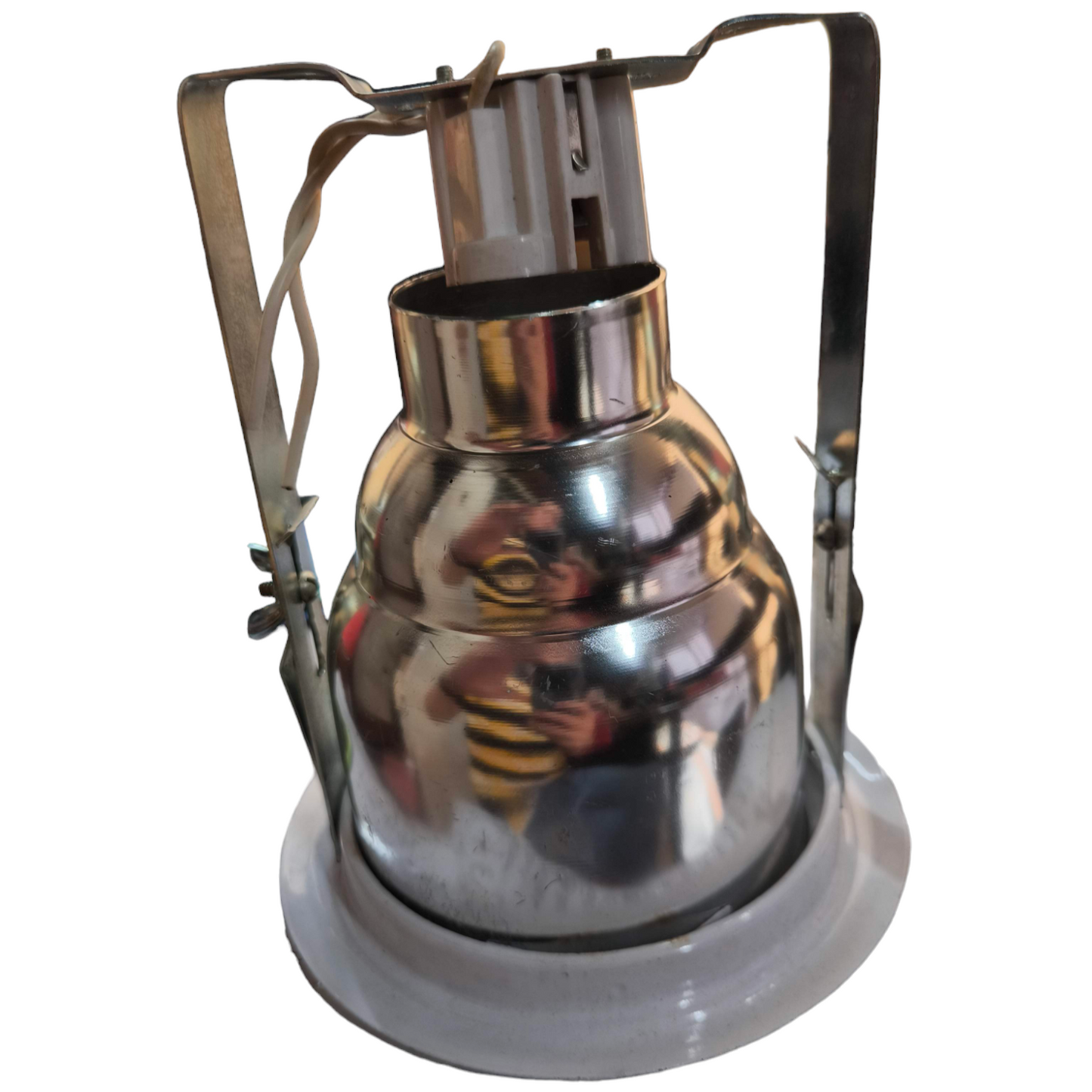 Local ceiling downlight metal reflector with white trim ring and G23 socket Downlight Fixture White Boarder G23