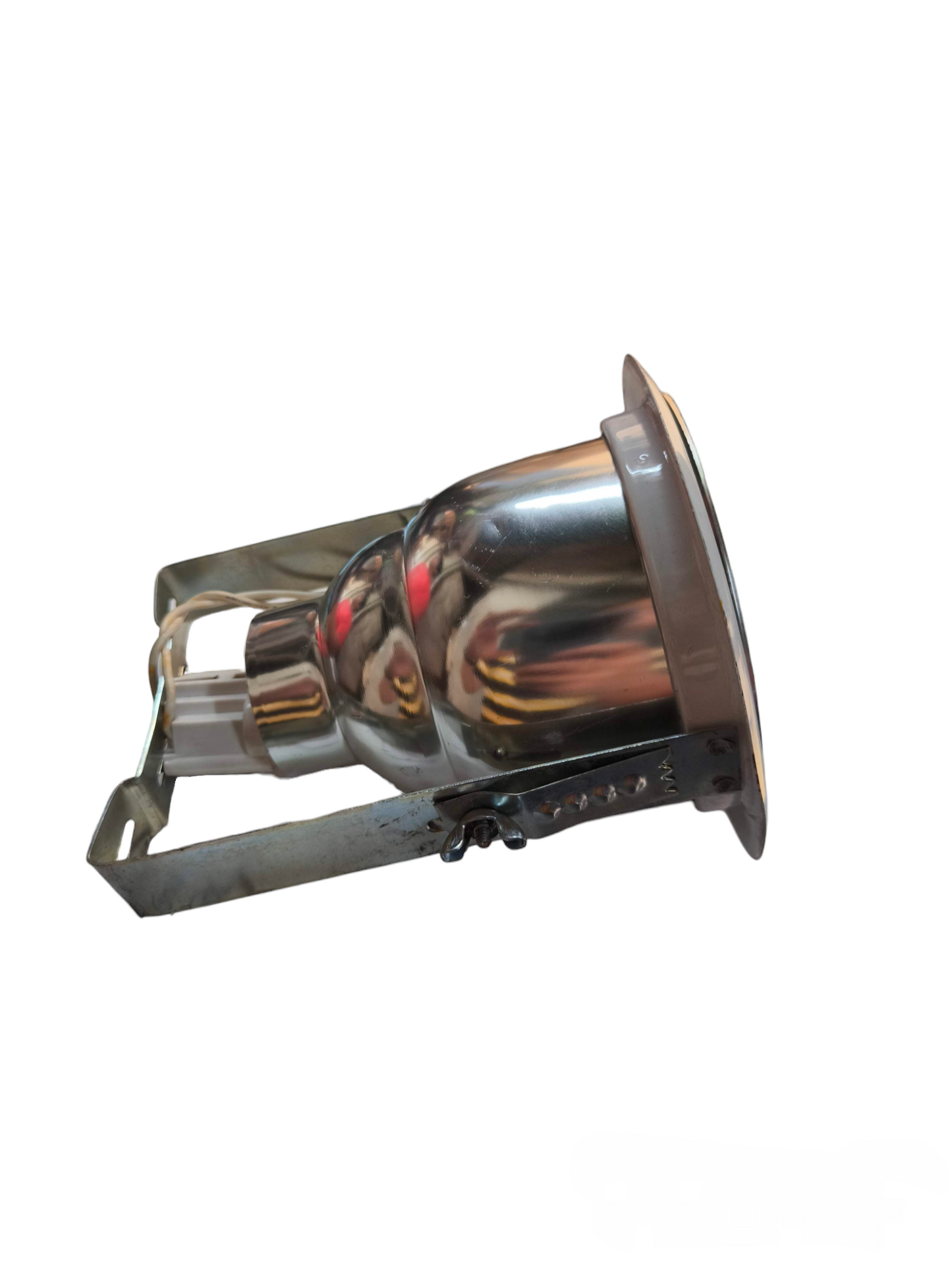 Local ceiling light recessed metal reflector with adjustable bracket and white trim Downlight Fixture White Boarder G23