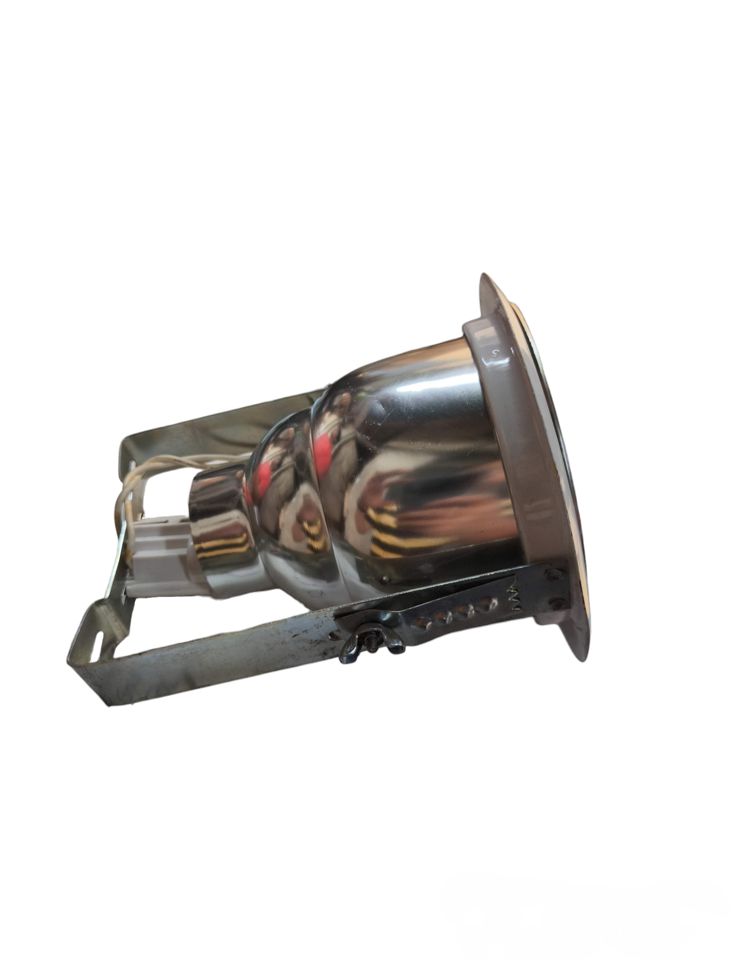 Local ceiling light recessed metal reflector with adjustable bracket and white trim Downlight Fixture White Boarder G23