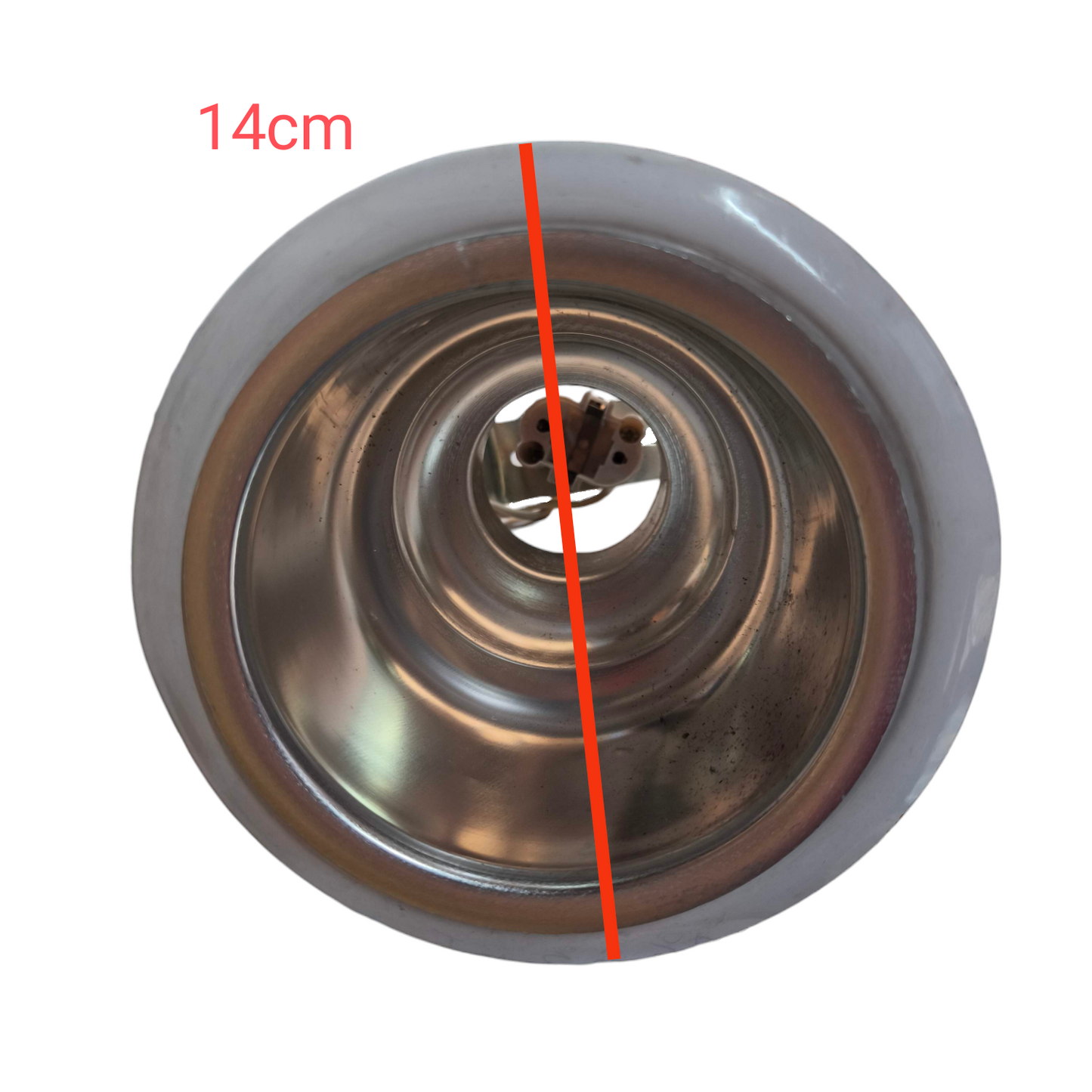 Downlight Fixture White Boarder G23 round ceiling downlight with white border metal reflector 14cm diameter