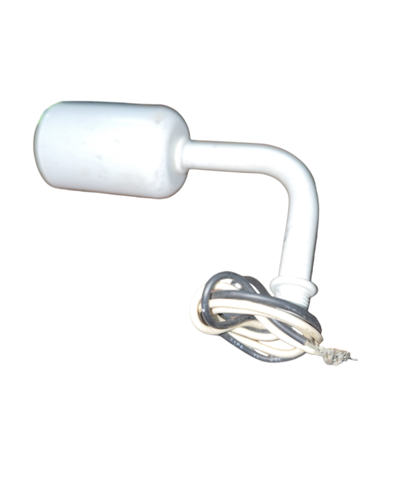 E14 porcelain socket with wire white L shaped porcelain lamp holder with bundled black and white cables