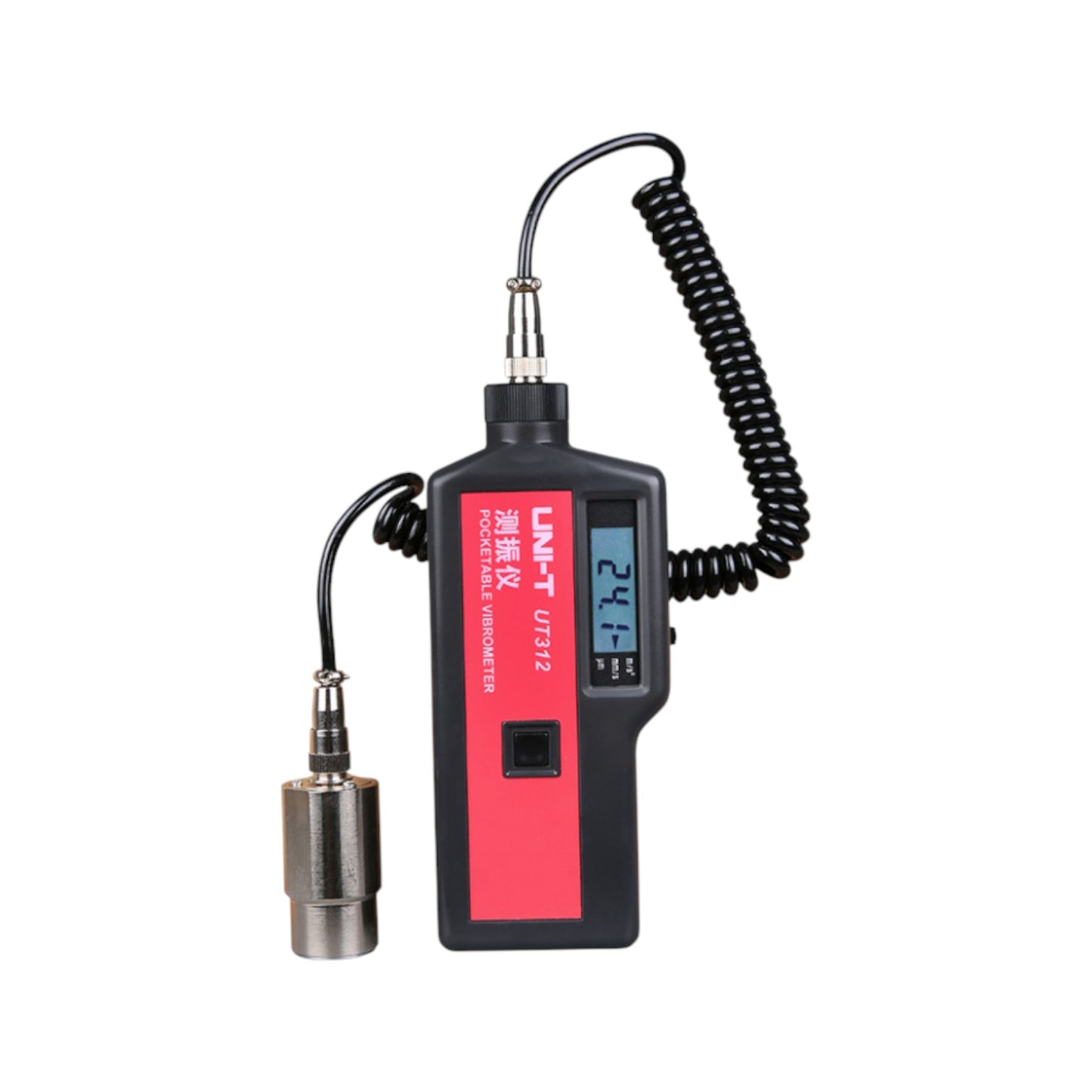UNI-T UT-312 vibration tester with digital display and probe for measuring vibrations accurately