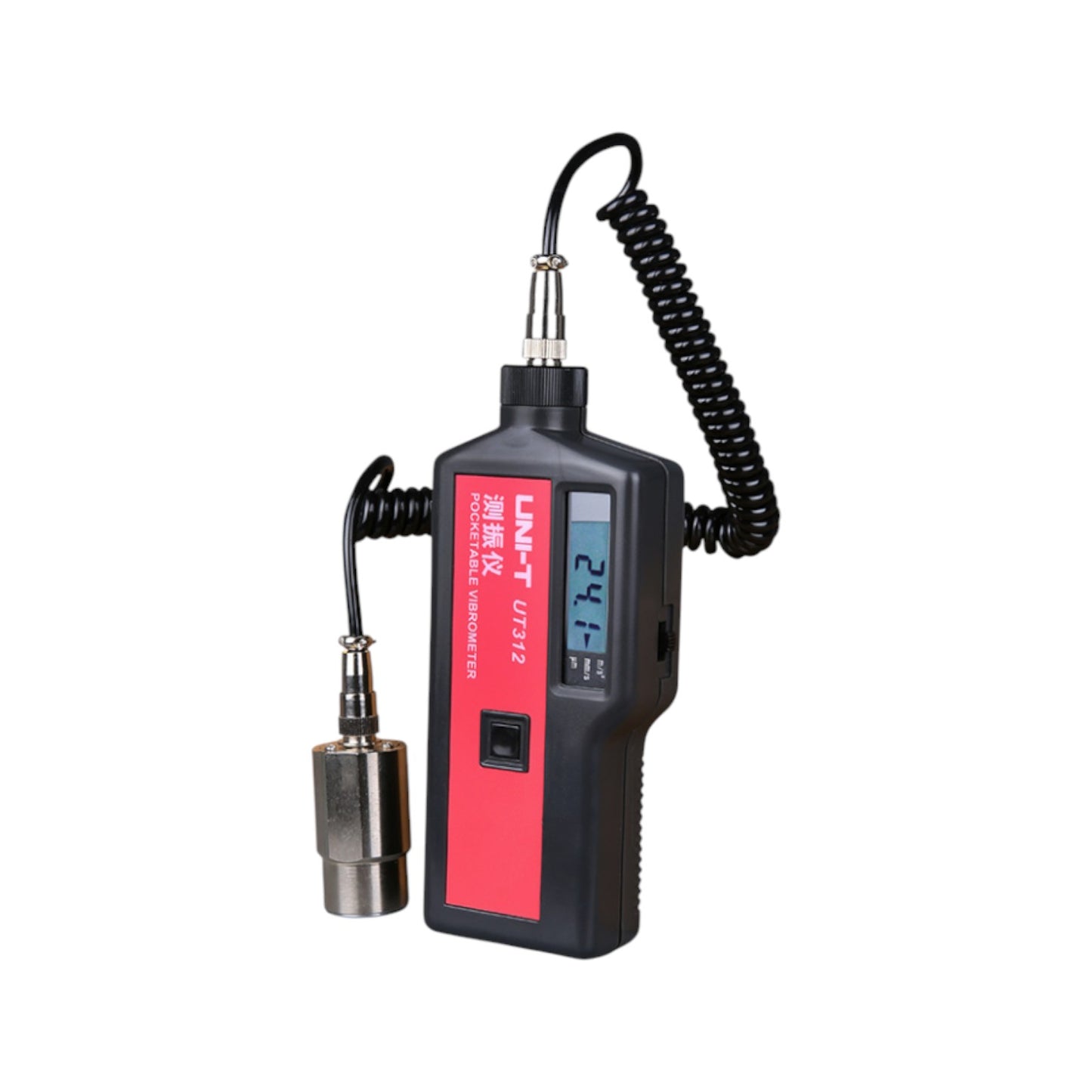 UNI-T UT-312 vibration tester with digital display and detachable sensor for accurate measurements