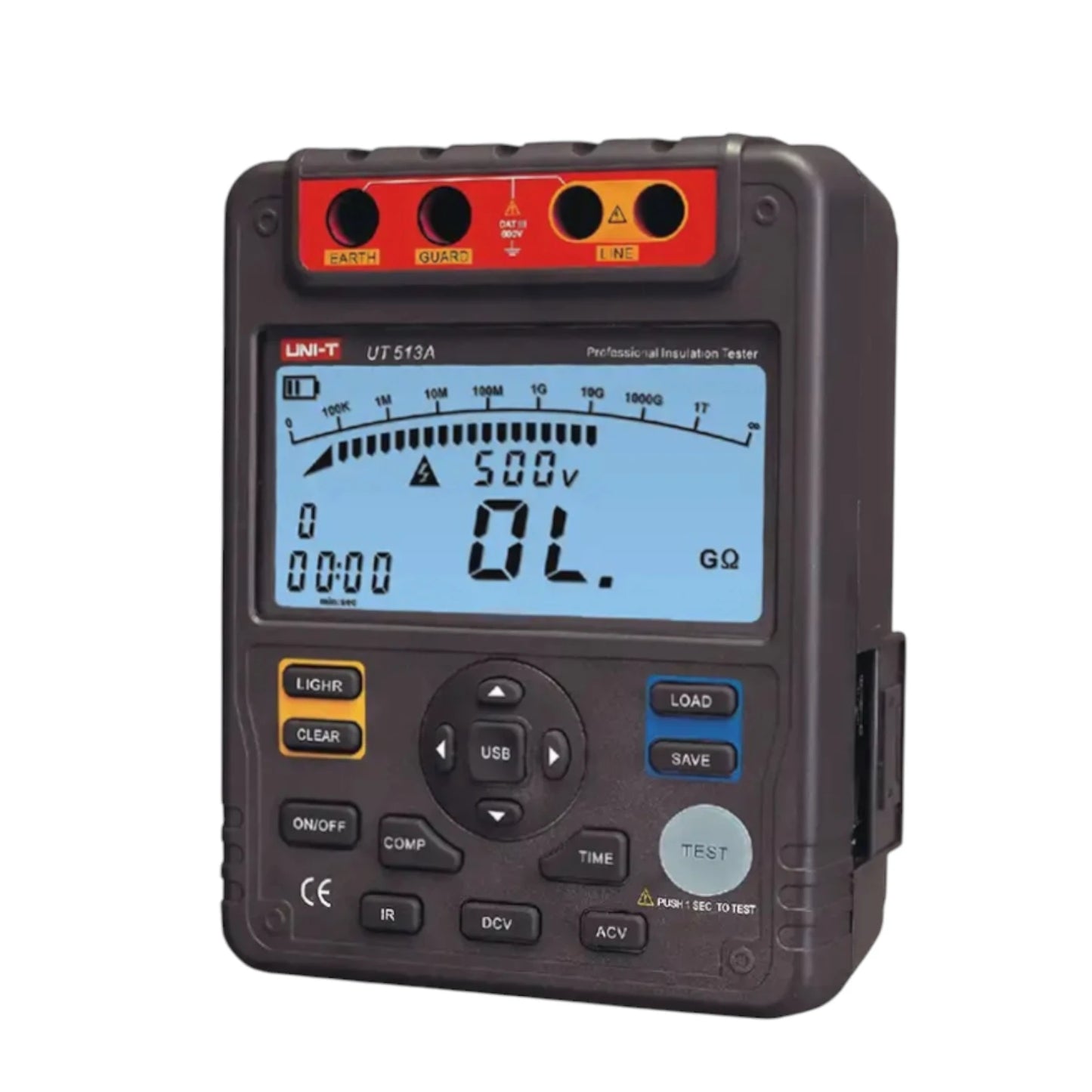 UNI-T UT-511 resistance tester with digital display and functions for accurate electrical measurements