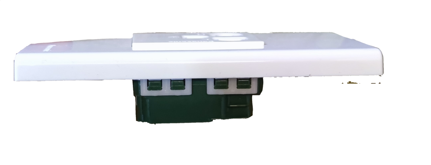 Panasonic white wall plate with 250V quick connect electrical socket module showing quick connect terminals