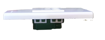 Panasonic white wall plate with 250V quick connect electrical socket module showing quick connect terminals