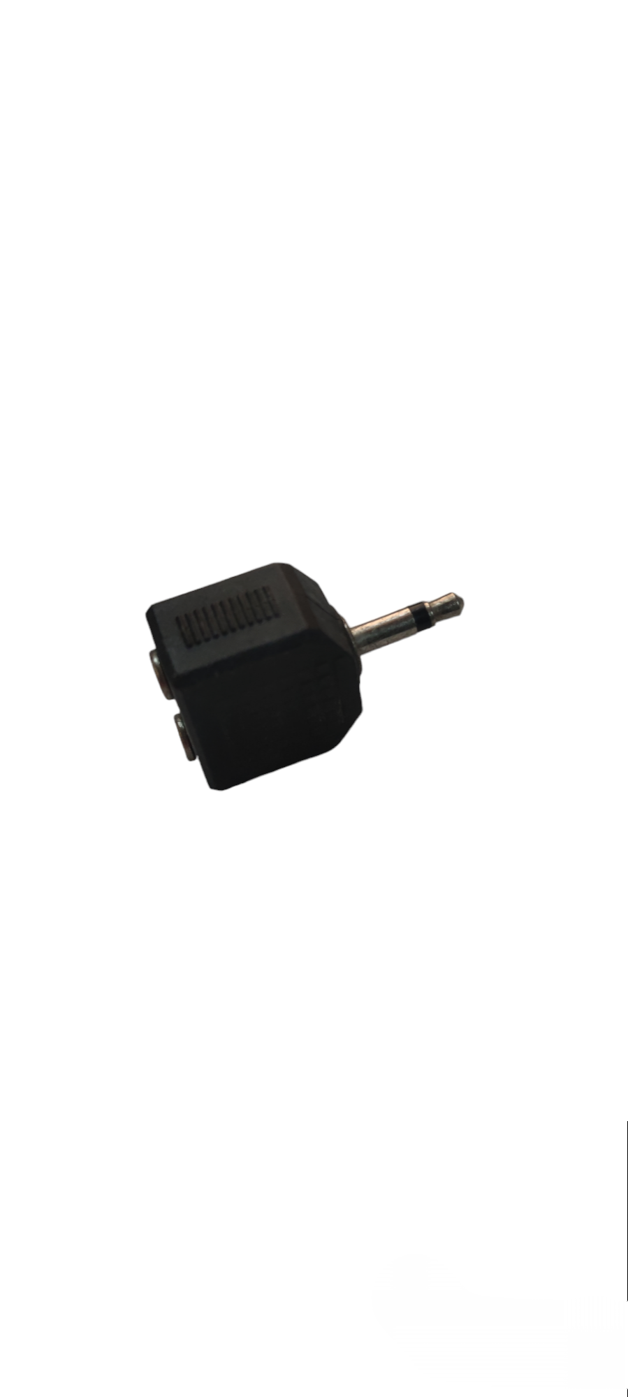 Black 3.5mm mono plug to dual jack adapter microphone accessory from China
