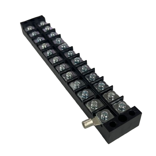 Grippes 45A 12Pairs Terminal Block 600V black plastic 12 pair screw terminal strip for wiring
