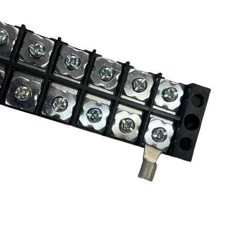 Grippes 45A 12Pairs Terminal Block 600V black plastic screw terminal strip for electrical wiring